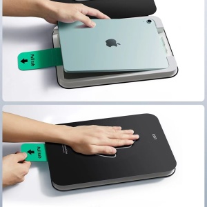 Folie pentru iPad Air 11 (2024) / Air 11 (2025) (set 2) - ESR Tempered Glass Screen Protector UltraFit Tray - Clear - Img 7