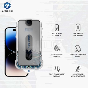 Folie pentru iPhone 16 Pro Max - Lito Magic Glass Box D+ Tools - Privacy - Img 5
