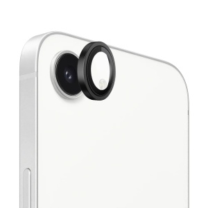 Folie pentru iPhone 16e - Blueo Original Metal Frame Lens Protector - Black