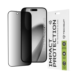 Folie pentru iPhone 17 Air - Techsuit 111D Privacy Full Glue - Black - Img 1