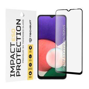 Folie pentru Samsung Galaxy A22 5G - Techsuit ESD Glass - Black