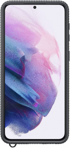Galaxy S21 Plus; Clear Protective Cover; Black - Img 2