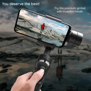 Gimbal pentru Telefon cu Inception mode si Time-Lapse, Pliabil - Techsuit (F5) - Gray - Img 5