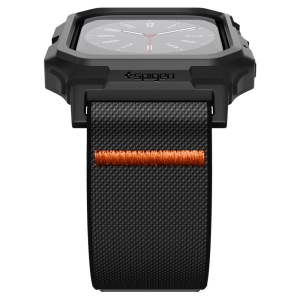 Husa pentru Apple Watch 10 42mm + Curea - Spigen Lite Fit "Pro" - Matte Black - Img 3