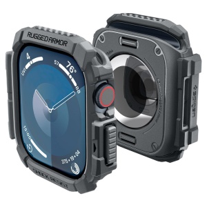 Husa pentru Apple Watch 10 46mm - Spigen Rugged Armor - Dark Grey - Img 2