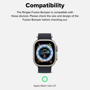 Husa pentru Apple Watch Ultra / Ultra 2 - Ringke Fusion Bumper - Black - Img 7