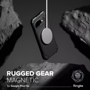Husa pentru Google Pixel 9a - Ringke Rugged Gear MagSafe - Black - Img 2