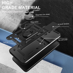 Husa pentru Honor X8c - Techsuit CamShield Series - Black - Img 6