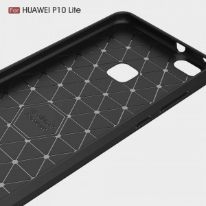 Husa pentru Huawei P10 Lite - Techsuit Carbon Silicone - Black - Img 5