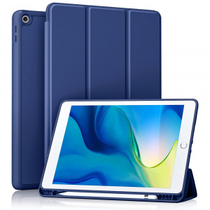 Husa pentru iPad 10.2 (2019 / 2020 / 2021) - Techsuit Flex Trifold - Dark Blue - Img 3