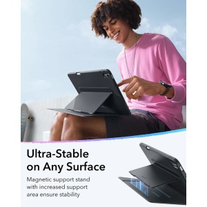 Husa pentru iPad 10 (2022) 10.9 / 11 (2025 - ESR FlipÂ Hybrid (with Pencil Holder) - Black - Img 6