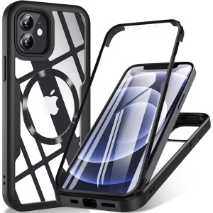Husa pentru iPhone 11 + Folie - Techsuit ColorVerse 360 MagSafe Series - Black - Img 1