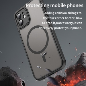 Husa pentru iPhone 11 - Techsuit HaloFrost II MagSafe - Black - Img 5