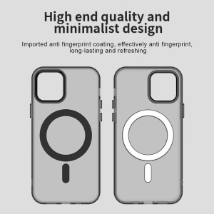 Husa pentru iPhone 12 / iPhone 12 Pro - Techsuit CandyCase MagSafe - Black - Img 6