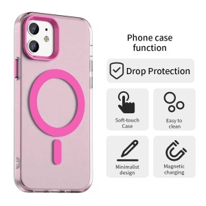 Husa pentru iPhone 12 / iPhone 12 Pro - Techsuit CandyCase MagSafe - Pink - Img 2