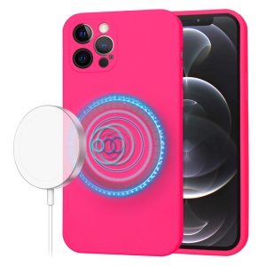 Husa pentru iPhone 12 Pro - Techsuit SoftFlex MagSafe - Hot Pink - Img 1