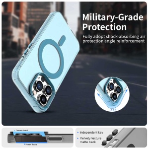 Husa pentru iPhone 13 Pro - Techsuit CandyCase MagSafe - Blue - Img 6