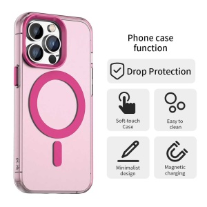Husa pentru iPhone 13 Pro - Techsuit CandyCase MagSafe - Pink - Img 2