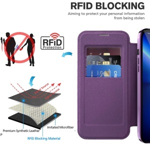 Husa pentru iPhone 13 Pro - Techsuit SmartMag Book Case - Purple - Img 4