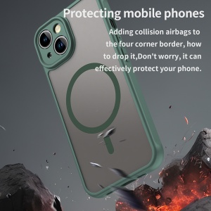 Husa pentru iPhone 13 - Techsuit HaloFrost II MagSafe - Green - Img 5