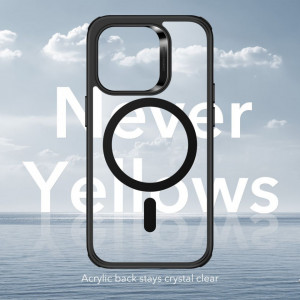 Husa pentru iPhone 14 Pro - ESR Classic Hybrid HaloLock - Clear Black - Img 6