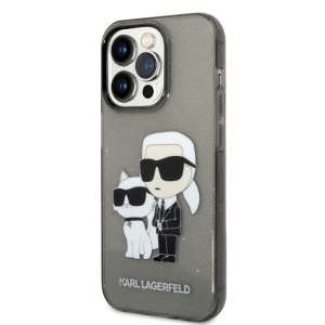 Husa pentru iPhone 14 Pro Max - Karl Lagerfeld Hardcase Glitter (KLHCP14XHNKCTGK) - Karl&Choupette - Img 7