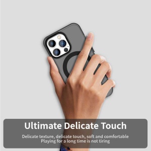 Husa pentru iPhone 14 Pro Max - Techsuit CandyCase MagSafe - Black - Img 4