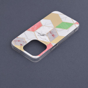Husa pentru iPhone 14 Pro - Techsuit Marble Series - Purple Hex - Img 6