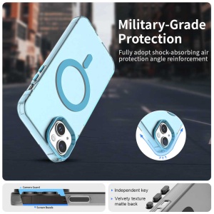Husa pentru iPhone 14 - Techsuit CandyCase MagSafe - Blue - Img 6