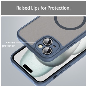 Husa pentru iPhone 14 - Techsuit HaloFrost II MagSafe - Navy Blue - Img 5