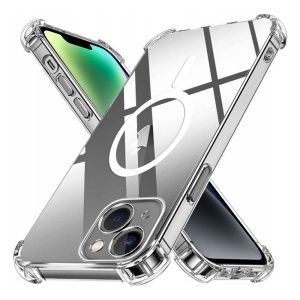 Husa pentru iPhone 14 - Techsuit Shockproof Clear Silicone MagSafe - Clear - Img 1