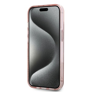 Husa pentru iPhone 15 - Karl Lagerfeld IML Luxury (KLHCP15SHKLPCHP) - Pink Choupette Head&Monogram - Img 6