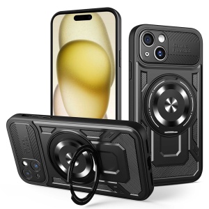 Husa pentru iPhone 15 Plus - Techsuit RuggedCam - Black - Img 1
