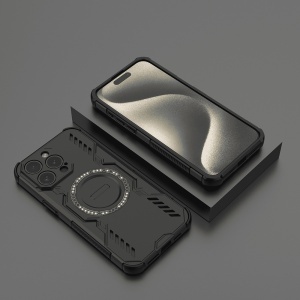 Husa pentru iPhone 15 Pro - Techsuit ArmorMag Case - Black - Img 6