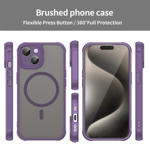 Husa pentru iPhone 15 - Techsuit HaloFrost II MagSafe - Purple - Img 5