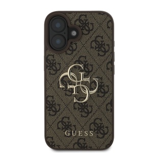Husa pentru iPhone 16 Plus - Guess Hardcase 4G Big Logo (GUHCP16M4GMGPI) - Pink - Img 6