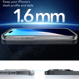 Husa pentru iPhone 16 Pro - ESR Classic Hybrid HaloLock - Clear - Img 4
