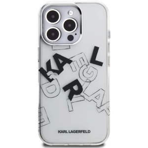 Husa pentru iPhone 16 Pro - Karl Lagerfeld IML Sketched Graphic Logo (KLHCP16LHMLGFCH) - Transparent - Img 2