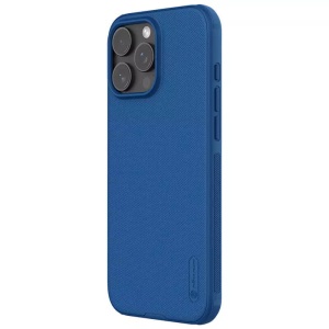 Husa pentru iPhone 16 Pro Max - Nillkin Super Frosted Shield Pro Magnetic - Blue - Img 3