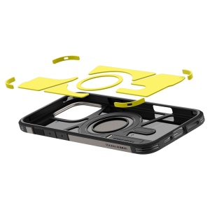 Husa pentru iPhone 16 Pro Max - Spigen Tough Armor MagSafe - Gunmetal - Img 8