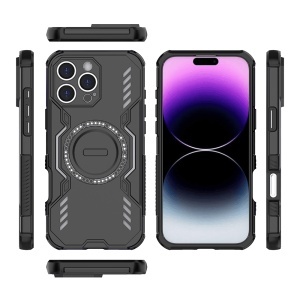Husa pentru iPhone 16 Pro Max - Techsuit ArmorMag Case - Black - Img 4
