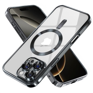 Husa pentru iPhone 16 Pro Max - Techsuit Luxury Crystal MagSafe - Black