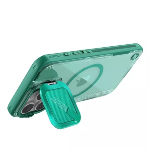 Husa pentru iPhone 16 Pro - Nillkin Iceblade Prop Magnetic (without Camera Cutout) - Green - Img 2