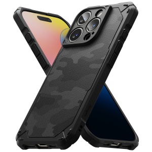 Husa pentru iPhone 16 Pro - Ringke Rugged Gear - Camo Black - Img 3