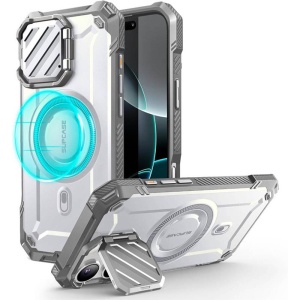 Husa pentru iPhone 16 Pro - Supcase Unicorn Beetle XT MagSafe - White - Img 1