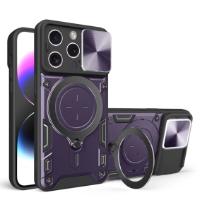Husa pentru iPhone 16 Pro - Techsuit CamGuard Pro - Purple - Img 1