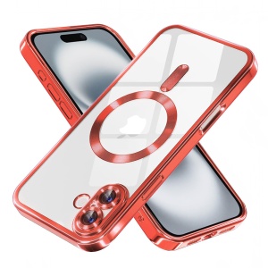 Husa pentru iPhone 16 - Techsuit Luxury Crystal MagSafe - Red