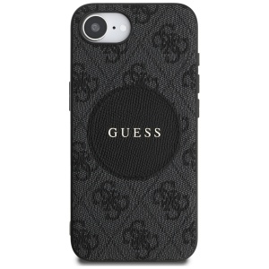 Husa pentru iPhone 16e - Guess 4G Circle Classic Logo MagSafe (GUHMPSE4P4PGRSGK) - Black - Img 7