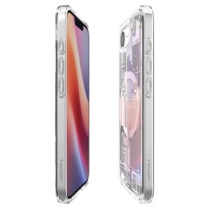 Husa pentru iPhone 16e - Spigen Ultra Hybrid Zero One MagSafe - White - Img 6