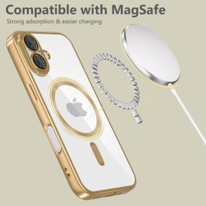 Husa pentru iPhone 16e - Techsuit Luxury Crystal MagSafe - Gold - Img 9